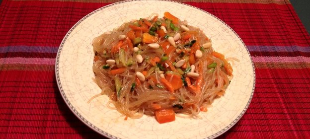 Фунчоза с овощами