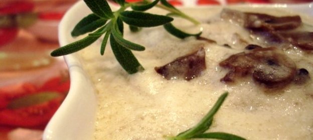 Сырно-грибной соус
