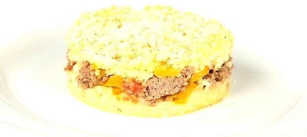 Запеканка из риса с фаршем