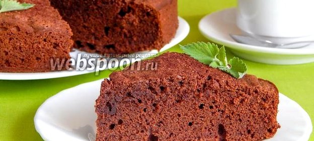 Гречневый пирог с шоколадом и коньяком