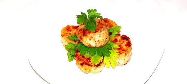 Морские гребешки жареные