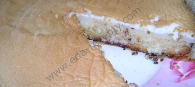 Лимонный пирог с безе