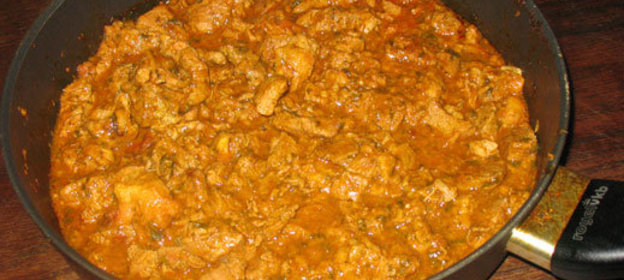 Баранина,жареная с паприкой и уксусом