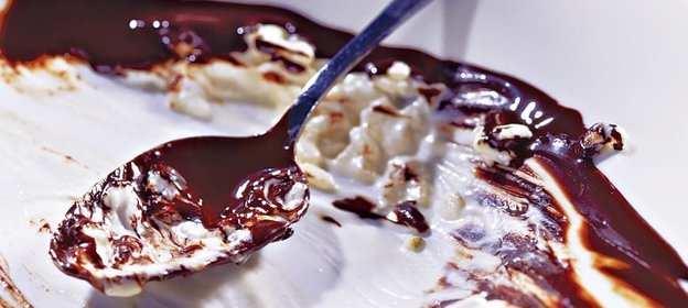 Ризотто с сыром маскарпоне и горьким шоколадом