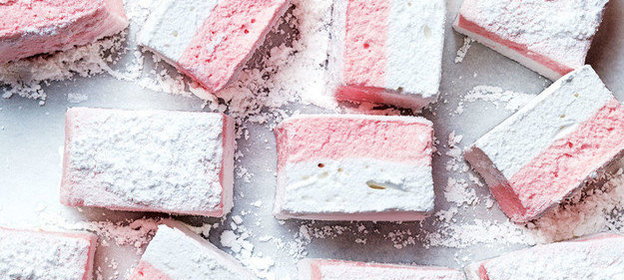 Маршмэллоу со вкусом красного апельсина и кокоса