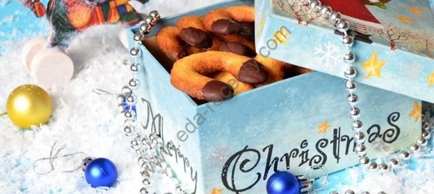 Новогоднее печенье Подковки