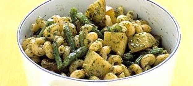 Паста с картофелем и фасолью