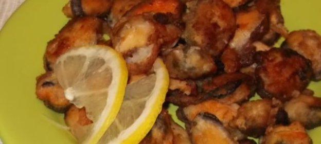 Мидии жареные