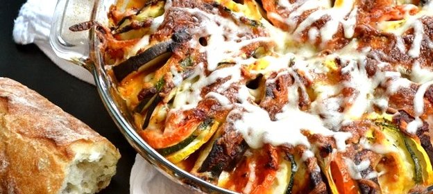 Рататуй с моцареллой