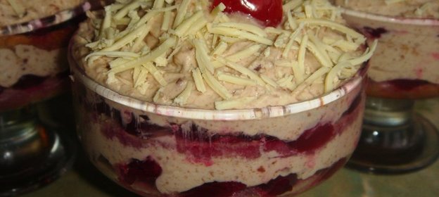 тирамису шоколадно-вишневое