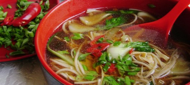 Острая грибная лапша на китайский лад