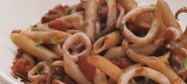 Макароны с морепродуктами