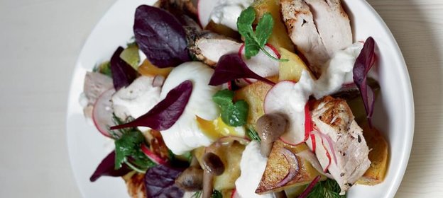 Салат с цесаркой по-деревенски