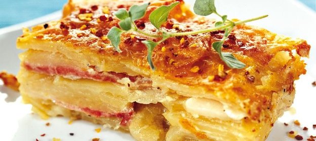 Картофельно-луковая запеканка