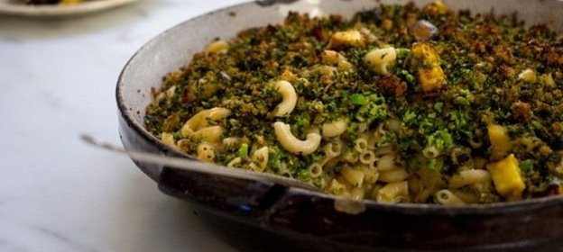 Макароны с тыквой и брокколи