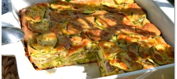 Простая запеканка из цуккини