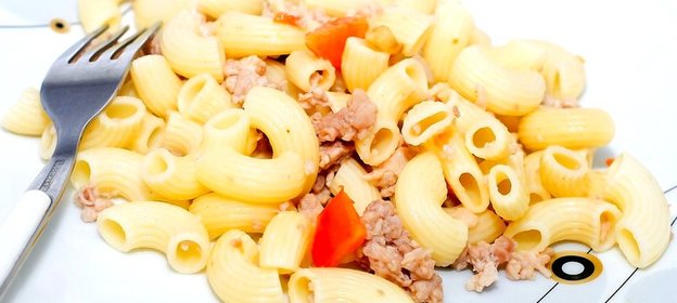 Макароны с говяжьим фаршем