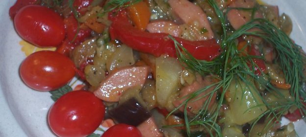 САЛАТ С ЖАРЕНЫХ ОГУРЦОВ