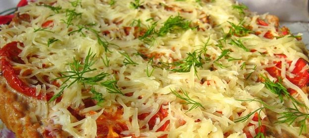 Мясная запеканка с кабачком