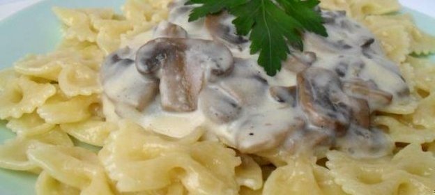 Паста с грибным соусом