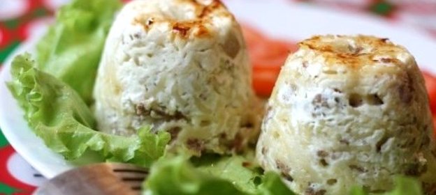 Вермишелевая запеканка с фаршем