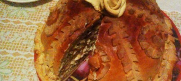 Куриные лапки, тушенные с тыквой