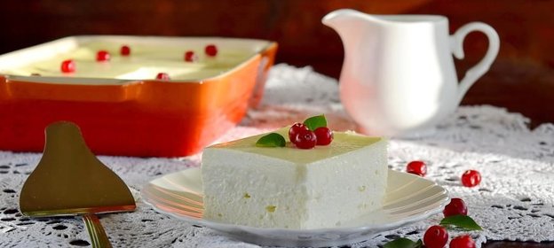 Запеканка творожная двухслойная