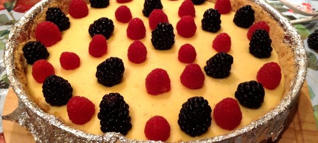 Чизкейк с белым шоколадом и сливками