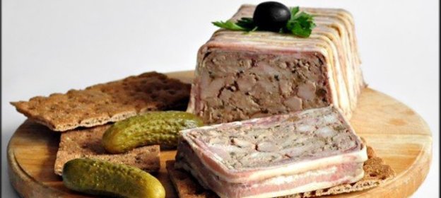 Террин из кролика с белыми грибами в двух вариациях Обожаемой имениннице