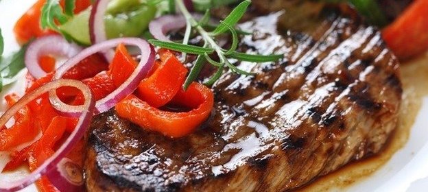 Стейк под соусом тэрияки