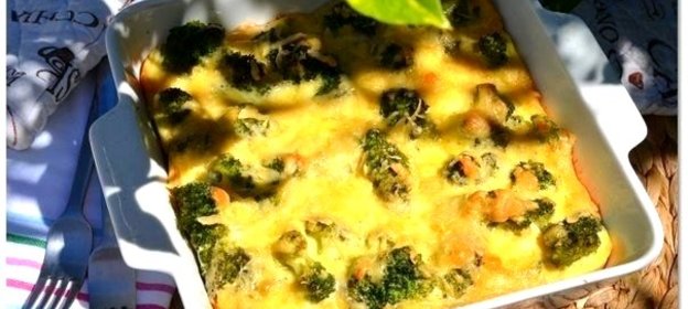 Запеканка с брокколи
