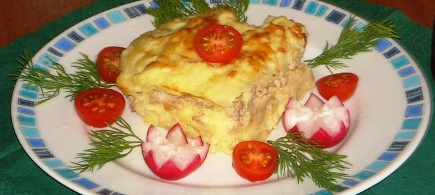 Картофельная запеканка с фаршем