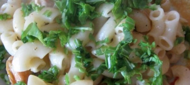 Макароны с мидиями