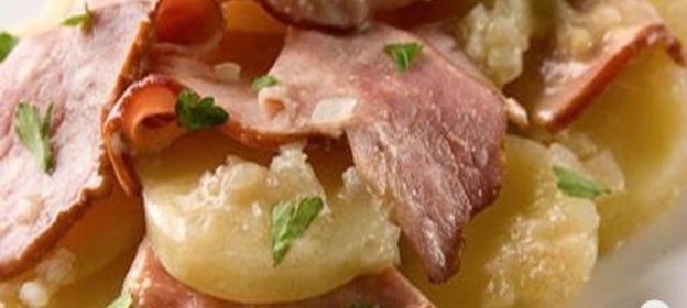 Запеканка картофельная под горчичным соусом