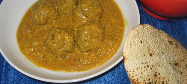 Индийский карри с тефтелями