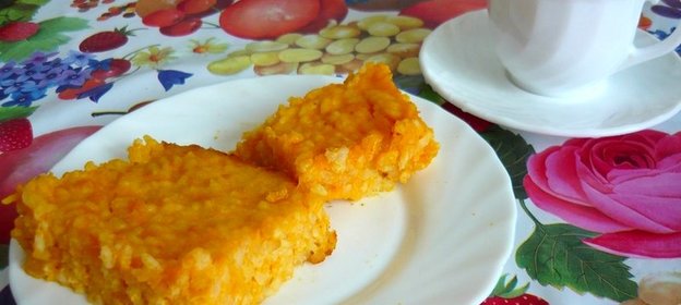 Запеканка из тыквы