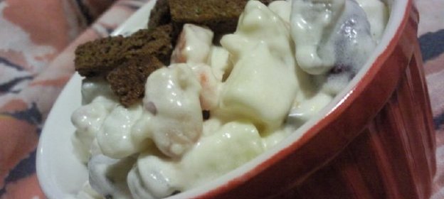 Салат с белой и красной фасолью