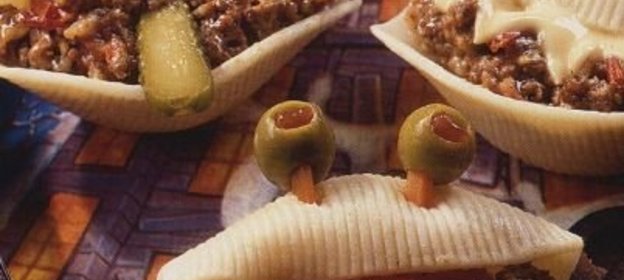 Макароны-ракушки фаршированные