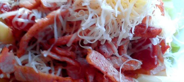 Фантазийная паста пенне с овощами