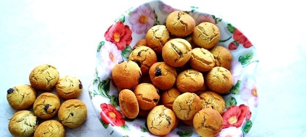 Банановое печенье с изюмом