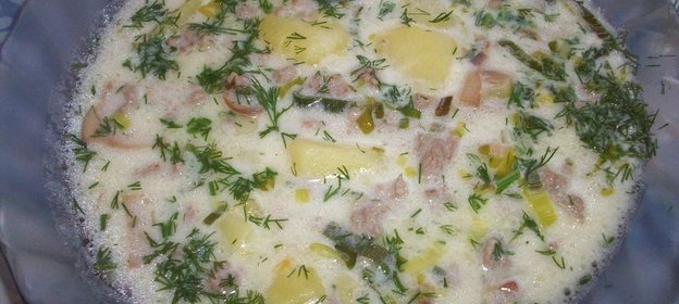 суп с плавленым сыром