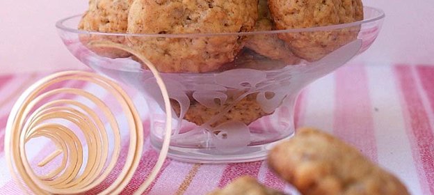 мягкое бананово - ореховое печенье