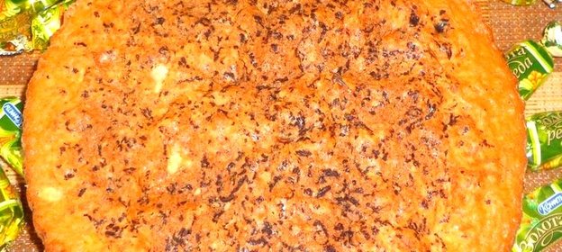 Бисквитно-маковый пирог с шоколадной крошкой