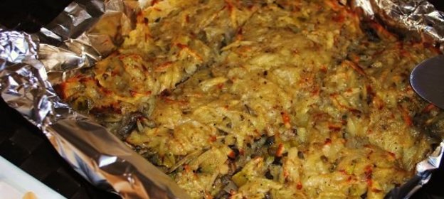 Картофельно-грибная запеканка