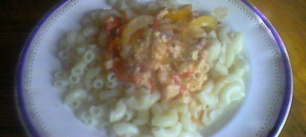 Паста с грудинкой