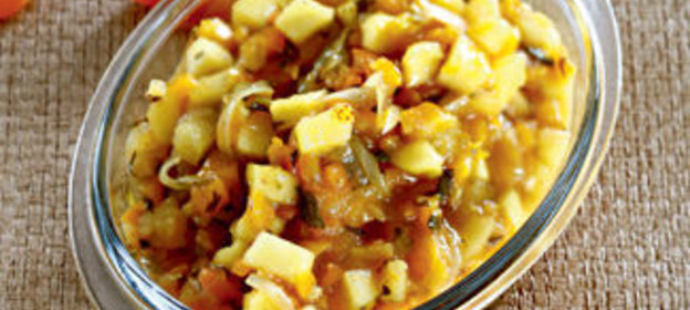 Приправа из кураги с яблоками