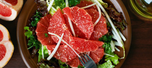 Сицилийский салат с грейпфрутом