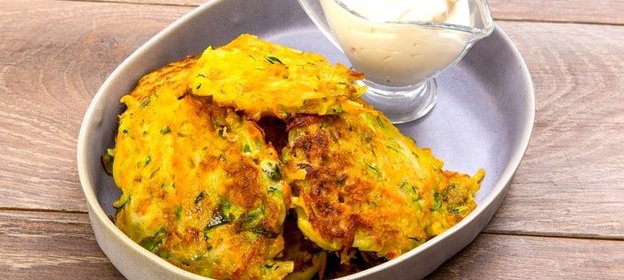 Овощные оладьи с тимьяном