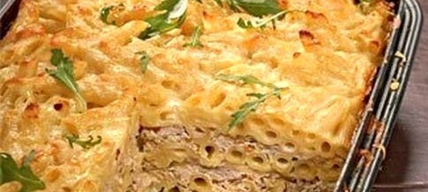 Макаронная запеканка с фаршем