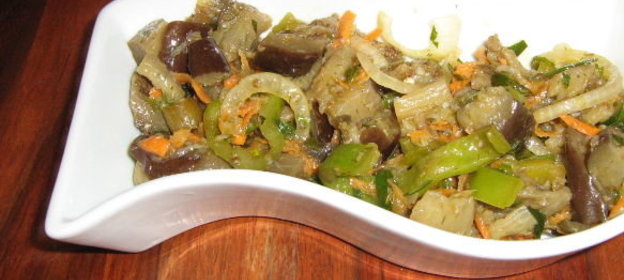 Салат с баклажанами по-корейски